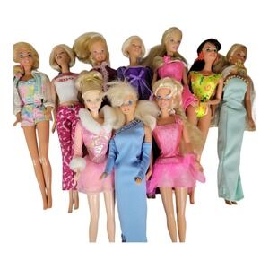 Mattel Barbie Doll Collection - LOT OF 10 90s 2000s dressed missing shoes